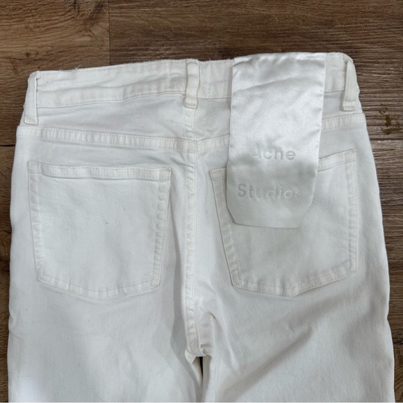 Acne Studios Skin 5 White Denim Vintage Skinny‎ Jeans Size 26 - Picture 6 of 8